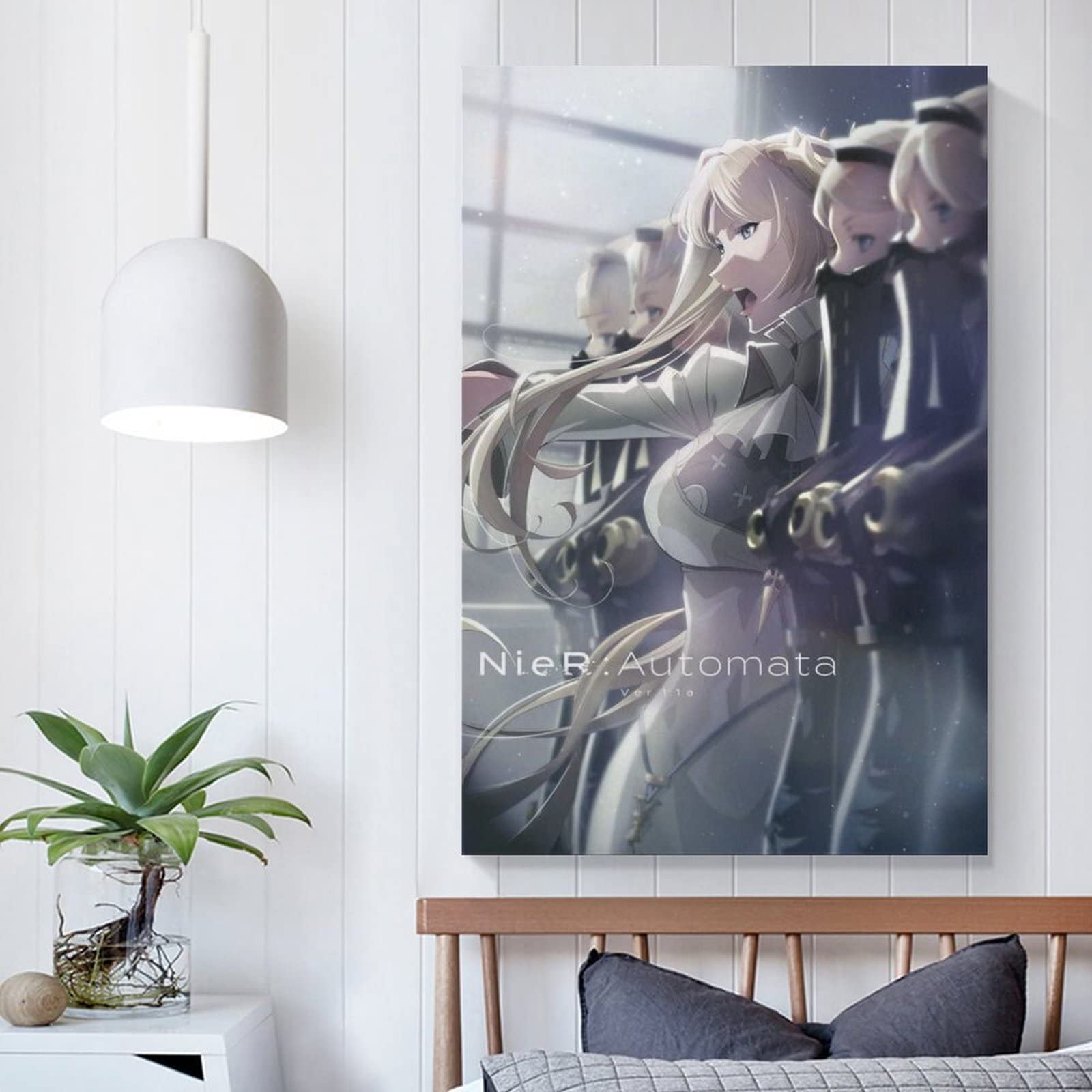 Amazon.com: LINTIAN Nier Automata Ver1.1a Anime Art Cool Poster